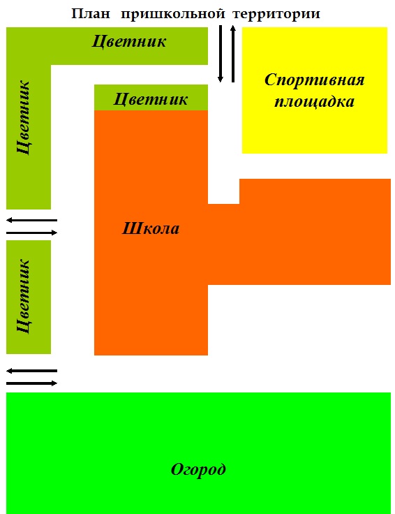 План пришкольного участка 5 класс